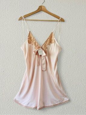 Free People Pink Lace Slip